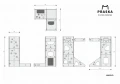 HAROLD HOME z DRAPAKIEM M – luksusowy mebel dla kota