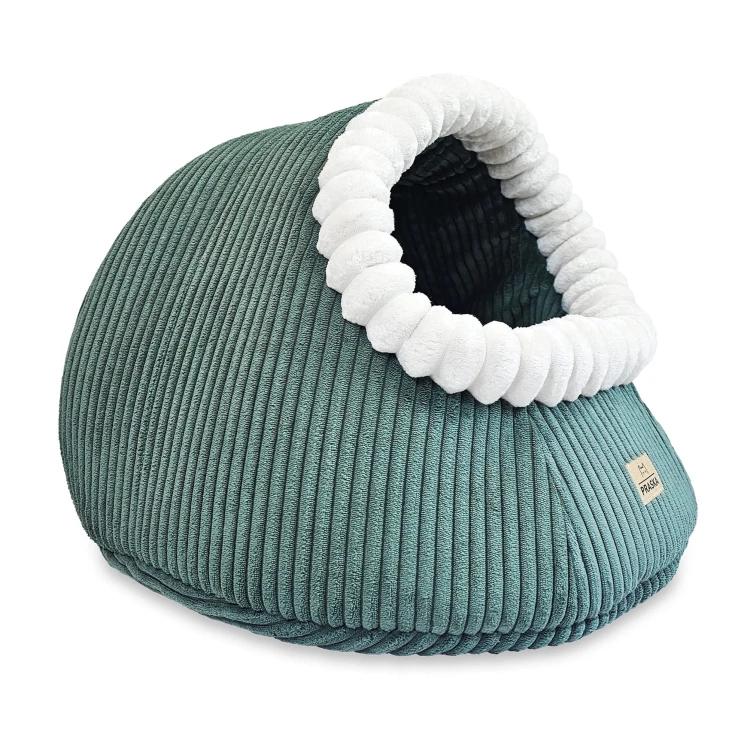 HIDE'IN CAVE - budka dla kota rozmiar 50 cm , LINCOLN butelkowa zieleń nr 39