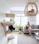 Drapak ścienny dla kota SKY PARK 2 | półki na ścianę dla kota | dostępne warianty