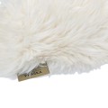 Poduszka Dekoracyjna FLUFFY | elegancki dodatek z futra | 50x 50 cm - mleczna