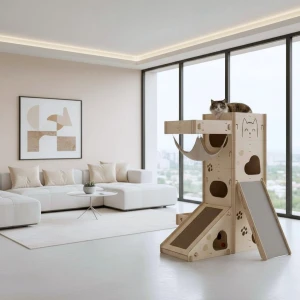 HAROLD Cat Scratcher with Ramp M – luxurious furniture and playground | choose fabric
