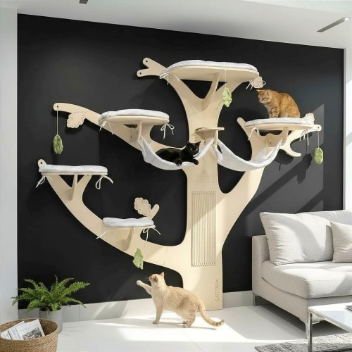 Drapak DRZEWKO DĄB 2 na ścianę dla kota