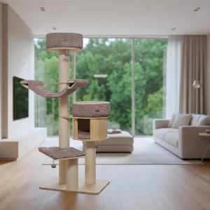 Set of beds for the MAGNOLIA XL scratching post | choose fabric and fur