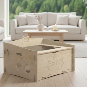 Maternity & Cat Dining Room | Choose your plywood color and fur color