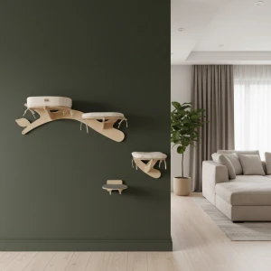 Cat scratching post for the wall | cat shelf set | SET 4 | available variants