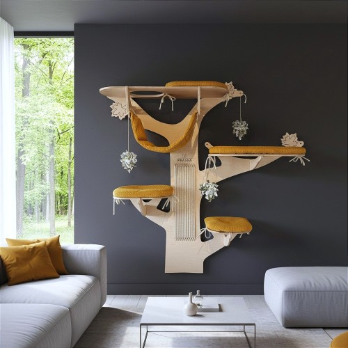 Drapak DRZEWKO KLON na ścianę dla kota