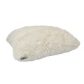 Poduszka Dekoracyjna FLUFFY | elegancki dodatek z futra | 50x 50 cm - mleczna