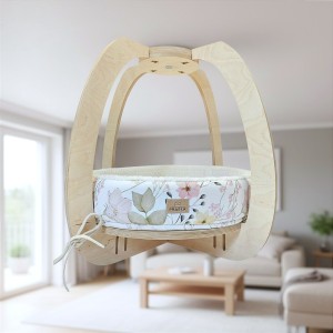 Półka dla kota na sufit | designerska półka CIRCLE XL z legowiskiem GNIAZDKO | dostępne warianty