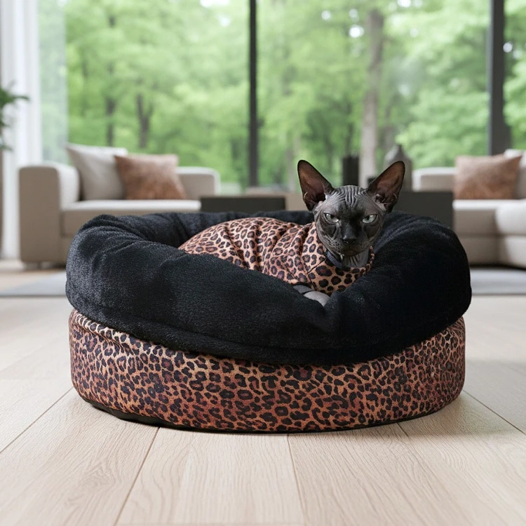 PUFFY 2w1 | puszyste legowisko dla kota i psa - średnica 45 cm