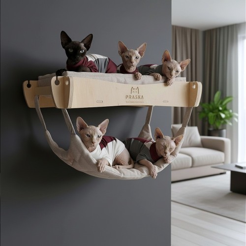 WALLSLEEP STYLE – półka na ścianę dla kota