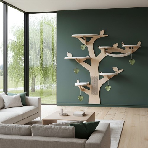 Drapak DRZEWKO WIERZBA (P) na ścianę dla kota