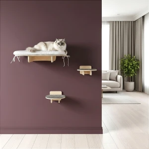 Wall-mounted cat scratching post | cat shelf set | SET 9 | available variants