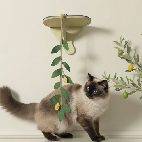 Gałązka Oliwka | Wisząca zabawka dla kota i dekoracja do produktów PRASKA