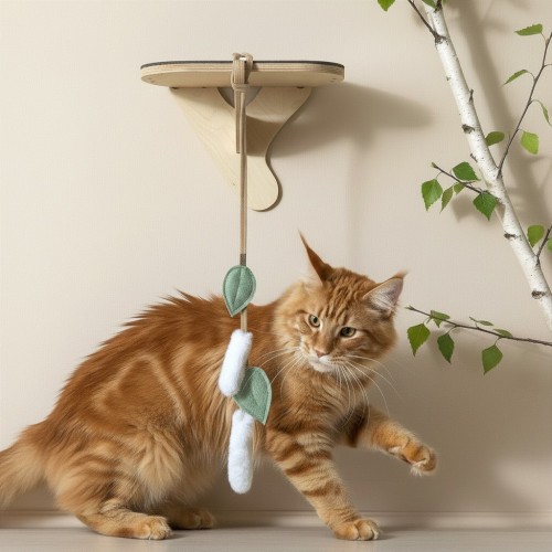 Kwiat Brzoza | Wisząca zabawka dla kota i dekoracja do produktów PRASKA