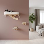 Drapak dla kota na ścianę | zestaw półek dla kota | ZESTAW 2 | dostępne warianty