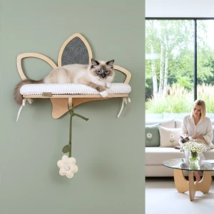 STOKROTKA SOLO wall shelf for cats with a bed | available variants