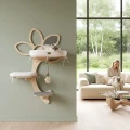 STOKROTKA TRIO z gniazdkiem | mebel - ścienny drapak dla kota premium