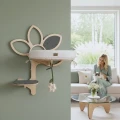 STOKROTKA DUO z gniazdkiem | ścienny drapak dla kota premium