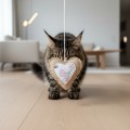 SERCE NATURAL LOVE | Wisząca zabawka dla kota i dekoracja do produktów PRASKA