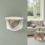 Półka na ścianę  dla kota SOLO z legowiskiem i hamakiem | dostępne warianty