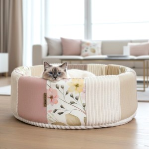 Gniazdko PATCHWORK LOVE – legowisko dla kota i małego psa | różne warianty