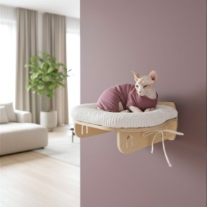 Półka dla kota z legowiskiem | OVALREST | dostępne warianty