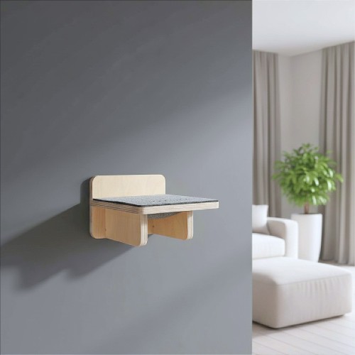 Drapak STOPIEŃ 23×20 cm | półka na ścianę dla kota