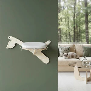 Wall shelf for cats BRANCH C with bed | available variants