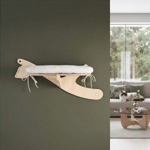 Półka na ścianę dla kota GAŁĄŹ D z legowiskiem | dostępne warianty