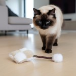 PIA - zabawka dla kota z futerka i walerianą, interaktywna