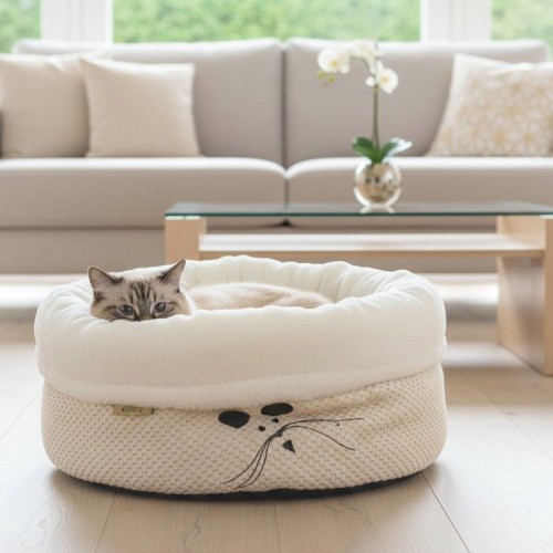 Legowisko dla kota PUFFY 2w1 z myszką