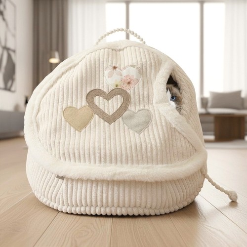 HIDE'IN CAVE PLUS LOVE NATURAL – budka dla kota i pieska