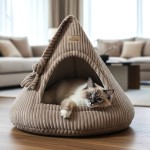 Budka dla kota RATTLE CAT CAP | domek  z zabawką | stabilna  | dostępne warianty