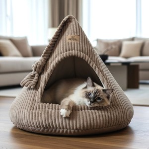 Budka dla kota RATTLE CAT CAP | domek  z zabawką | stabilna  | dostępne warianty