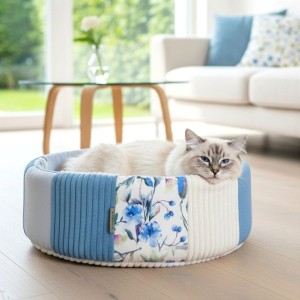 Legowisko dla kota PATCHWORK AQUA | stabilne gniazdko | dostępne warianty