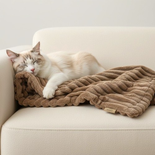 Koc dla kota FUR | kocyk dla kota z futra