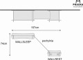 WALLREST STANDARD półka ścienna dla kota - półka na ścianę dla kota - park linowy dla kota - PRASKA - WALLREST 44 x 38