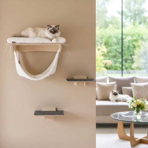 Półki na ścianę dla kota SHELF CLASSIC ZESTAW M | drapak ścienny dla kota