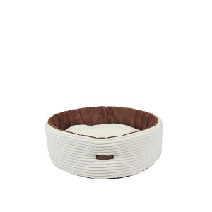 - 40% OUTLET – LEGOWISKO Ø 60 cm | ekoskóra + tkanina 