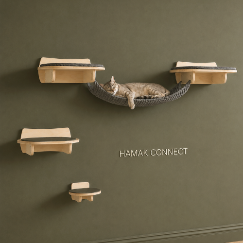Hamak CONNECT 70×38 cm | element łączący półki ścienne