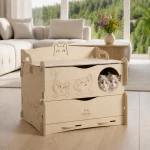 PRINCESS DELIVERY BOX for cats | BASIC version | choose plywood color