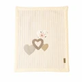 Koc dla kota LOVE | elegancki kocyk 50x 60 z aplikacjami 3D
