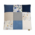 Mata dla dużego kota PATCHWORK LAZUR 70x60 cm - miękkie posłanie premium