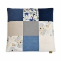 Mata dla dużego kota PATCHWORK LAZUR 70x60 cm - miękkie posłanie premium