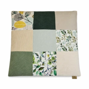 Mat for a large cat PATCHWORK OLIVE 70x60 cm - soft premium bed