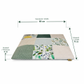 Mata dla dużego kota PATCHWORK OLIWKA 70x60 cm - miękkie posłanie premium