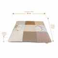 Mata dla dużego kota PATCHWORK LATTE 70x60 cm - miękkie posłanie premium