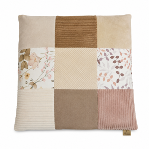 Mata dla dużego kota PATCHWORK LATTE 70x60 cm - miękkie posłanie premium    