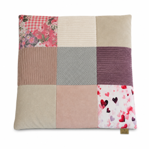 Mata dla dużego kota PATCHWORK PUDER 70x60 cm - miękkie posłanie premium   