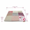 Mata dla dużego kota PATCHWORK LAZUR 70x60 cm - miękkie posłanie premium